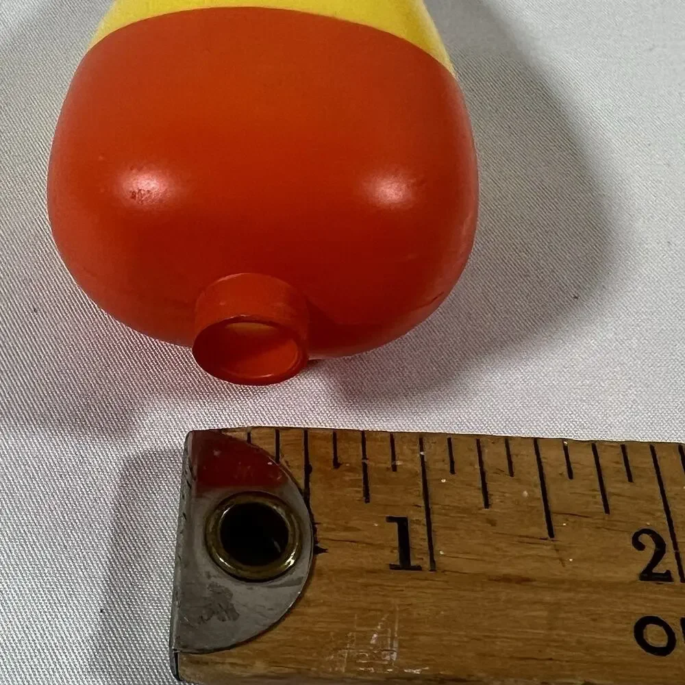 Vintage Set of 10 Candy Corn Blow Mold Plastic String Light Covers Halloween
